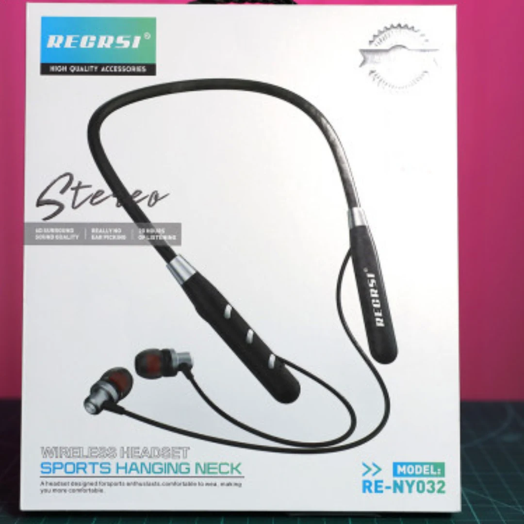 Regrsi RE-NY032 Wireless Neckband Bluetooth Earphone